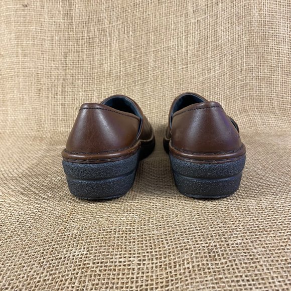 josef seibel slip on shoes loafers clogs brown leather air cushion women size 10 - Picture 8 of 12
